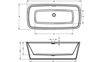 Ванна акрилова Riho Admire 180x84 см (BD03)