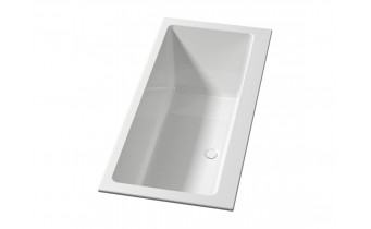Ванна акрилова Riho Rethink Cubic WALL Plug & Play Corner 180x80 см R, пряма з сифоном click / clack (B160019005)