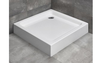 Душовий піддон квадратний Radaway Siros C Compact 90x90x17 см, білий (SBC9917-2)