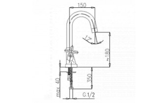 Змішувач для мийки Armatura Symetric (342-414-00)