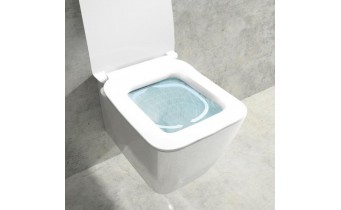 Безобідковий підвісний унітаз + Slim кришка Ideal Standard Strada II AquaBlade 36x54 см, білий глянець (T299701/T360101)