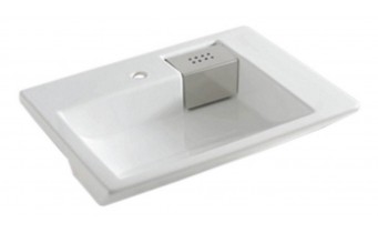 Умивальник на стільницю ArtCeram Fuori schema semincasso, white (TFL0090100)