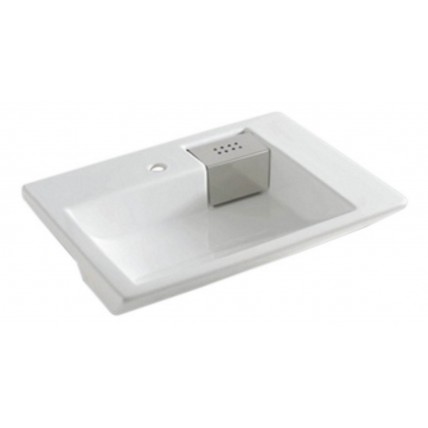 Умивальник на стільницю ArtCeram Fuori schema semincasso, white (TFL0090100)
