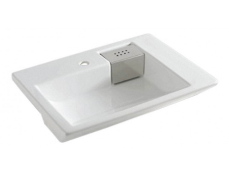 Умивальник на стільницю ArtCeram Fuori schema semincasso, white (TFL0090100)