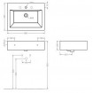 Підвісний умивальник ArtCeram Fuori box 65, white (TFL0250100)