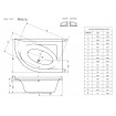 Ванна Radaway Mistra 170x110 R + ніжки (WA1-07-170x110P)
