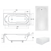 Ванна акрилова Besco Bona 150x70, пряма (WAB-150-PK) Ванна акрилова Besco Bona 150x70, пряма (WAB-150-PK)
