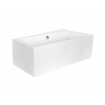 Ванна акрилова Besco Infinity 170x110 см R, Правостороння, асиметрична, із зручним місцем для ніг, засобів гігієни, функціональною полицею, з функцією врізки змішувача на борт (WAI-170-NP)