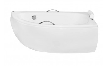 Ванна акрилова Besco Milena Premium 150x70 R, правостороння, асиметрична + ручки (WAM-150-NPS)