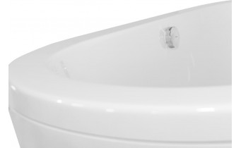 Ванна овальна окремостояча акрилова Besco Victoria 160x75, біла (WKV-160-WO)