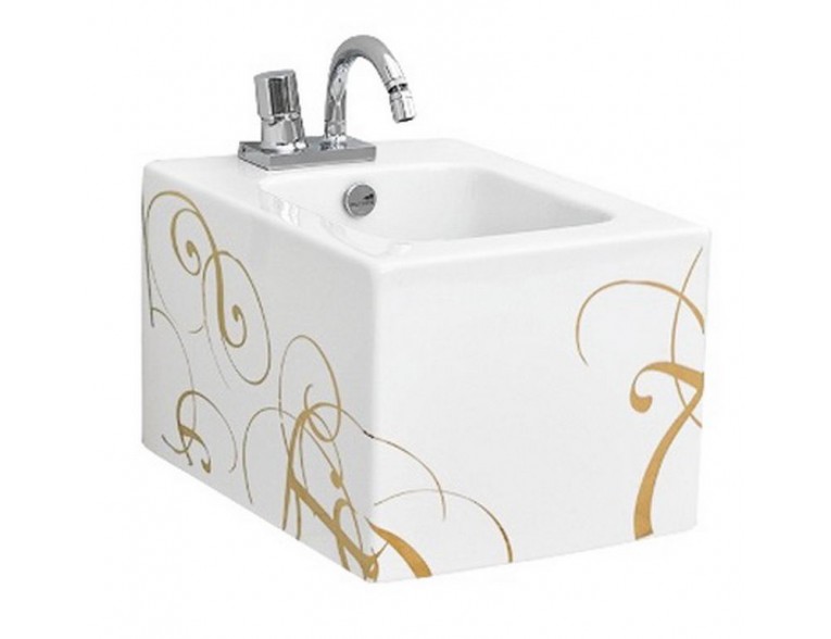 Підвісне біде ArtСeram Block, gold lettering (BKB0010106)
