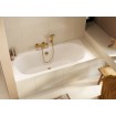 Ванна акрилова пряма Excellent Oceana Slim 170x75 см, Білий матовий / White mat, під забудову, пєдестал, бортик 18 мм