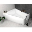 Ванна акрилова для двох осіб Besco Intima Duo 170x125 см L, Лівостороння, асиметрична з білою панеллю + посилені ніжки + сифон (система зливу) (WAID-170-NL-WH-SF)