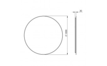 Кругле дзеркало з LED підсвіткою у ванну Elita Sharon Round 100 Rose Gold, 100x100x3 см (168702)