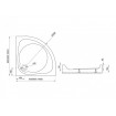Душовий піддон Polimat Nowy Styl 80x80 (00621)