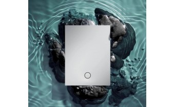 Душовий піддон, камяний Omnires Aquarock M+ 80x120 см, антиковзкий, прямокутний, Білий матовий