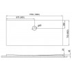 Душовий піддон Polimat Pacyfik 175x75 (00320)