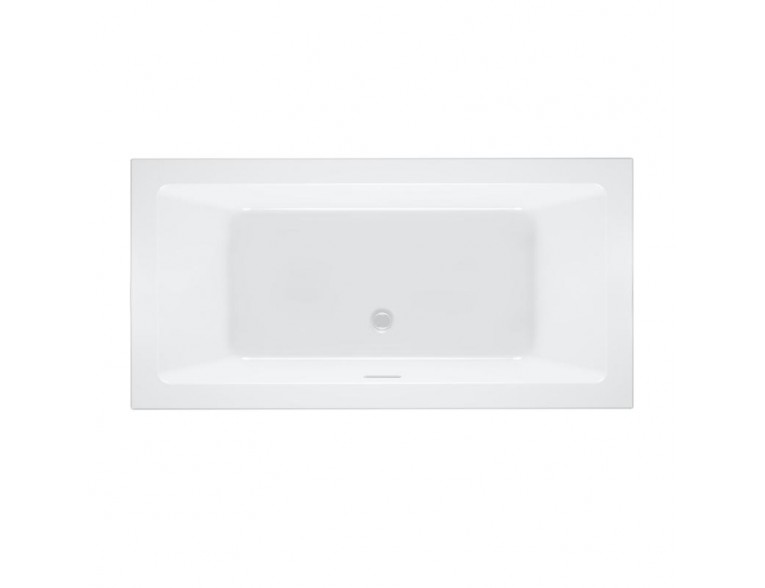 Акрилова ванна Riho Rethink Cubic Plug & Play 180x90 L, пряма з сифоном click / clack + ніжки (BD94005)