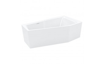 Акрилова ванна Riho Rethink Space Plug & Play 170x90 L, асиметрична з сифоном click / clack + ніжки (BD84005)