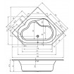 Ванна акрилова Riho Winnipeg шестигранна 145x145 см (BA48) Ванна акрилова Riho Winnipeg шестигранна 145x145 см (BA48)