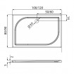 Душовий піддон NEW TRENDY SAVOS 120x90x3 см (B-0358) Душовий піддон NEW TRENDY SAVOS 120x90x3 см (B-0358)