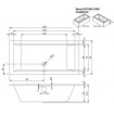 Акрилова ванна Riho Rethink Cubic Plug & Play 180x90 L, пряма з сифоном click / clack + ніжки (BD94005) Акрилова ванна Riho Rethink Cubic Plug & Play 180x90 L, пряма з сифоном click / clack + ніжки (BD94005)