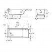 Акрилова ванна Roca Easy 170x75 см, пряма + ніжки (A248192000) Акрилова ванна Roca Easy 170x75 см, пряма + ніжки (A248192000)