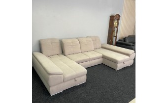 Кутовий диван п-подібний, розкладний Denver P2 / Денвер П2, 170x353x170 см, 3,5 - метри, світло-бежевий