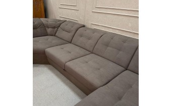 Кутовий розкладний диван ВІКОМеблі Спейс XXL / Space XXL, коричневий (Viko-XXL1)