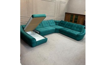 Кутовий розкладний диван ВІКОМеблі Спейс XXL / Space XXL, смарагд (Viko-XXL7)