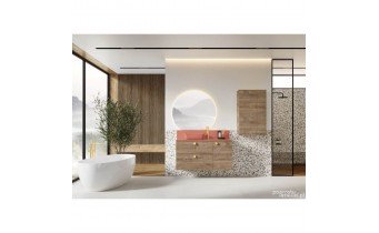 Кругле дзеркало з LED підсвіткою у ванну Elita Round CUT 100, 100x90x2,5 см (168512)