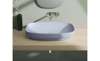 Умивальник на стільницю Catalano Colori Green Lux 75 синій (175AGRLXAS)