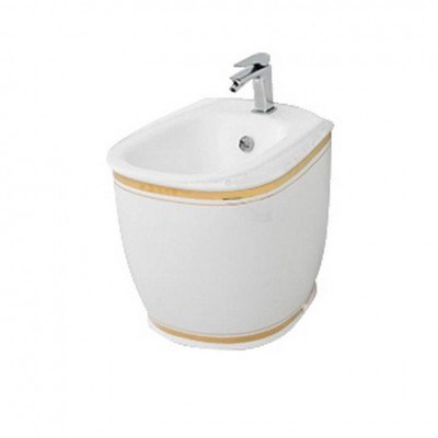 Підлогове біде ArtСeram Azuley, gold stripes (AZB0020111) Підлогове біде ArtСeram Azuley, gold stripes (AZB0020111)