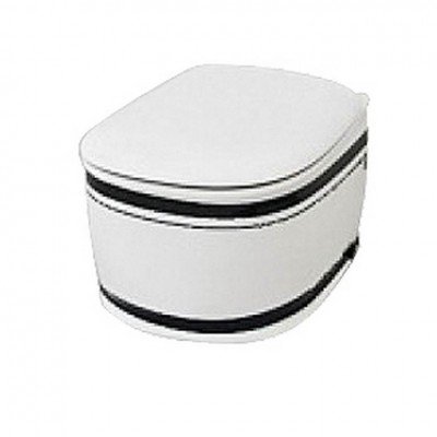 Підвісний унітаз ArtCeram Azuley, black stripes (AZV0010110) Підвісний унітаз ArtCeram Azuley, black stripes (AZV0010110)
