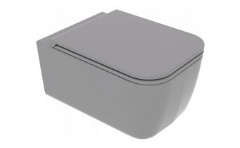 Підвісний унітаз GSG BRIO 52,5 см Smart Clean matt Cement (BRWCSO020)