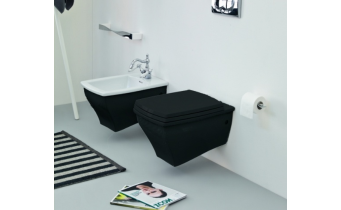 Підвісне біде ArtCeram Blues, black white (BUB0010150)