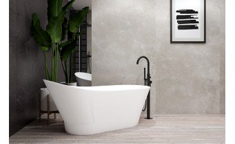Окремостояча овальна ванна з мармуру Dremex Cozy 171,9x68,6x78,1 см, Gelcoat, білий матовий + сифон Окремостояча овальна ванна з мармуру Dremex Cozy 171,9x68,6x78,1 см, Gelcoat, білий матовий + сифон