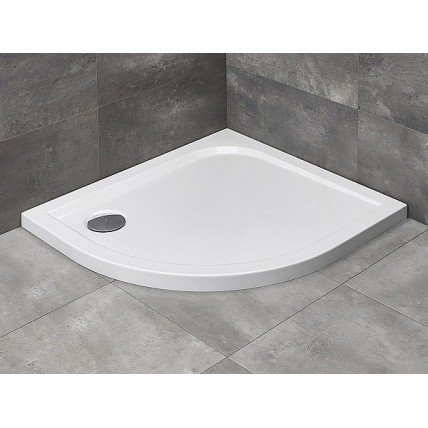Душовий піддон асиметричний Radaway Delos E 90x80x4,5 см, Правий, білий (SDE8090-01R)