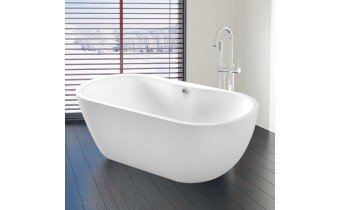Окремостояча акрилова ванна Dusel DA 111 SARNO 180x75 см, з сифоном click/clack (DU111)