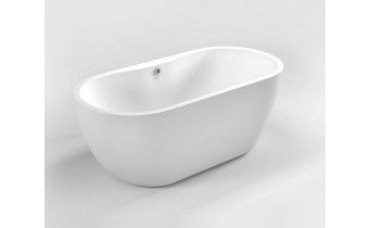 Окремостояча акрилова ванна Dusel DA 111 SARNO 180x75 см, з сифоном click/clack (DU111)