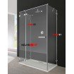 Двері для душової кабіни Radaway Euphoria KDJ+S 90 ліві (383020-01L)