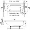 Ванна акрилова Vagnerplast Kasandra 150x70 см (VPBA157KAS2X-01)