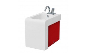 Підлогове біде ArtCeram La Fontana, red white (LFB0040151)