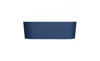 Окремостояча ванна з каменю Omnires Ovo M+ 160x75 см, Midnight Blue, темно синя, матова RAL5003 (OVOWWMB)