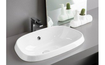 Врізний умивальник ArtCeram Plettro incasso, white (PTL0040100)