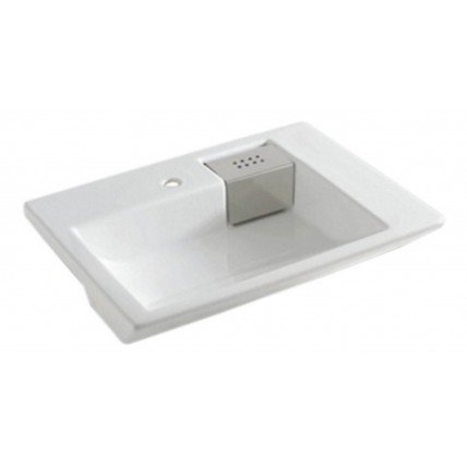 Умивальник на стільницю ArtCeram Fuori schema semincasso, white (TFL0090100)
