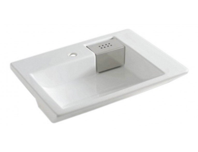 Умивальник на стільницю ArtCeram Fuori schema semincasso, white (TFL0090100)