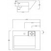 Умивальник на стільницю ArtCeram Fuori schema semincasso, white (TFL0090100)