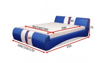 Двоспальне ліжко ТМ Віка Драйв 160х200 (VKD160)