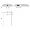 Душовий піддон, камяний Omnires Aquarock M+ 80x120 см, антиковзкий, прямокутний, Оливковий-зелений матовий Душовий піддон, камяний Omnires Aquarock M+ 80x120 см, антиковзкий, прямокутний, Оливковий-зелений матовий